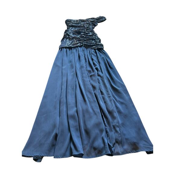 NWT - Hello Molly Navy Blue Sequined Gown - Size M - Picture 14 of 16